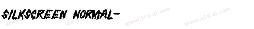 Silkscreen Normal字体转换